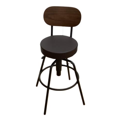 株式会社クローバー カウンターチェアー ブラック×ダークブラウン