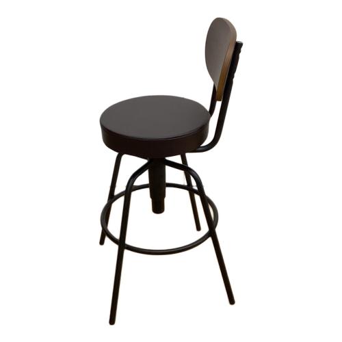 株式会社クローバー カウンターチェアー ブラック×ダークブラウン