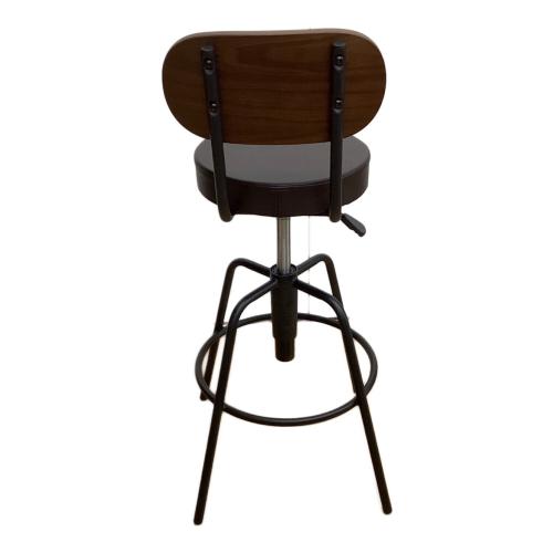 株式会社クローバー カウンターチェアー ブラック×ダークブラウン