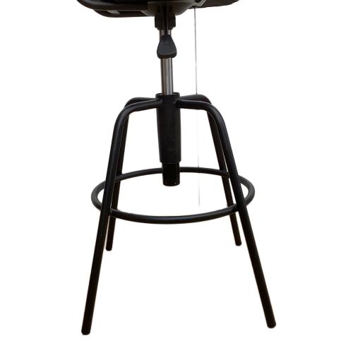 株式会社クローバー カウンターチェアー ブラック×ダークブラウン