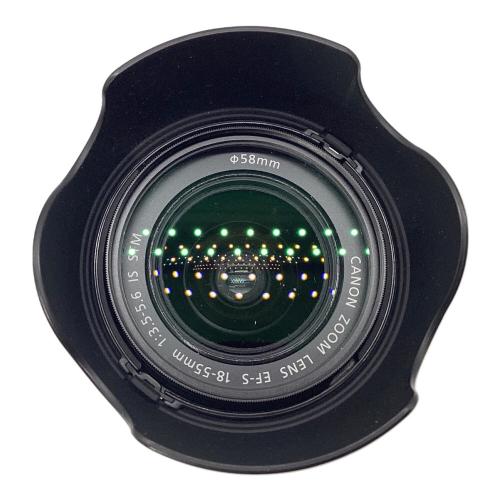 CANON (キヤノン) デジタル一眼レフカメラ レンズ①EF-S 18-55/3.5-5.6 ②EF-S55-250mm F4-5.6 IS STM EOS Kiss X8i 2470万画素 -