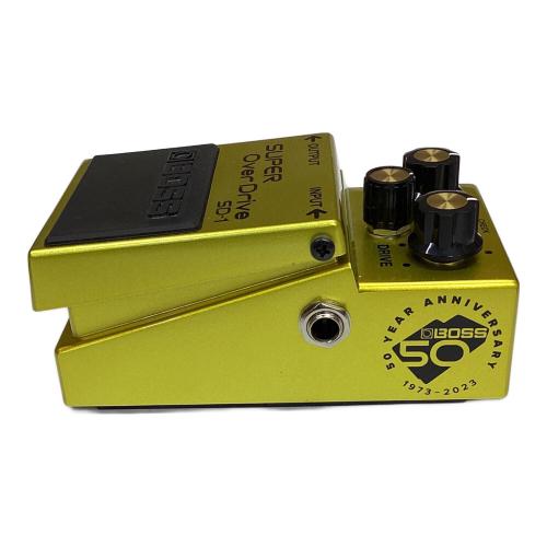BOSS (ボス) オーバードライブ 箱付 50th ANNIVERSARY SUPER Over Drive SD-1-B50A マレーシア製 動作確認済み