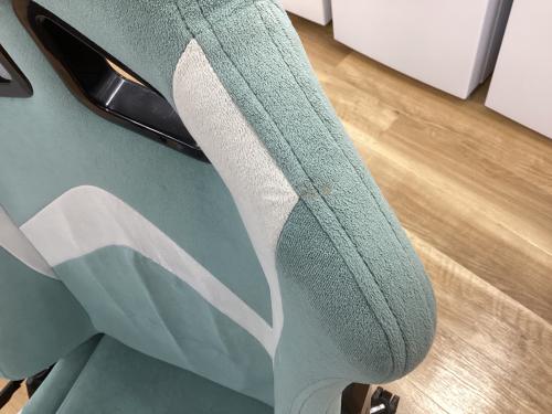 ゲーミングチェア グリーン×グレー