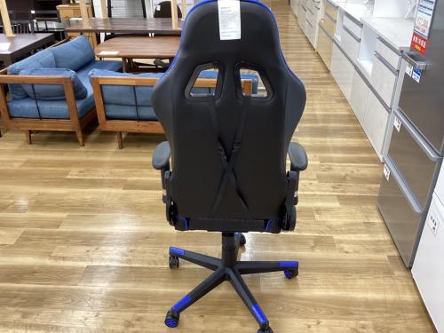 FAMREE ゲーミングチェア ブルー×ブラック 1人掛け