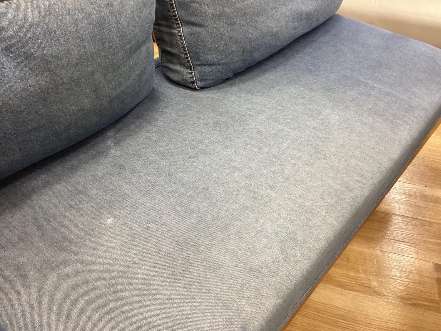 fanpy② unico ダイニング3点セットTRITO d4486 UNICO (ウニコ) ソファダイニング3点セット ブラウン×ブルー 3点