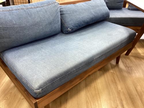 UNICO (ウニコ) ソファダイニング3点セット ブラウン×ブルー 3点セット Swella