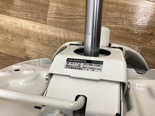 okamura (オカムラ) オフィスチェア グレー×ホワイト 1人掛け CD13WW-FXW9