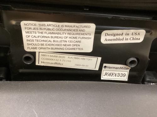 Herman Miller (ハーマンミラー) オフィスチェア ブラック ミラチェア 2009年 @ 1人掛け MR113AAM