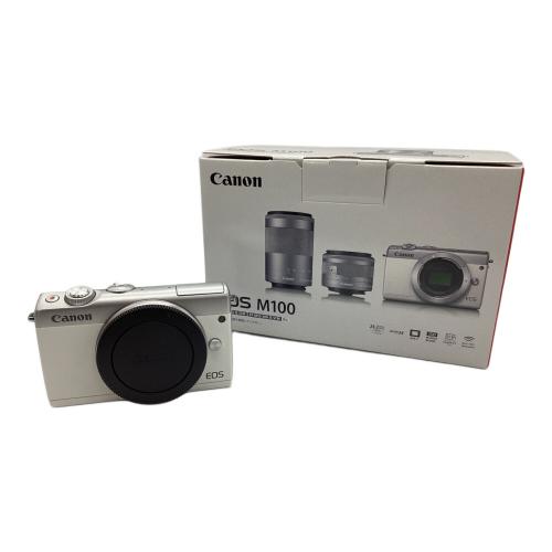 CANON (キヤノン) ダブルズームキット レンズ①EF-M15-45mm F3.5-6.3 IS STM レンズ②EF-M55-200mm F4.5-6.3 IS STM EOS M100 専用電池 621050008651