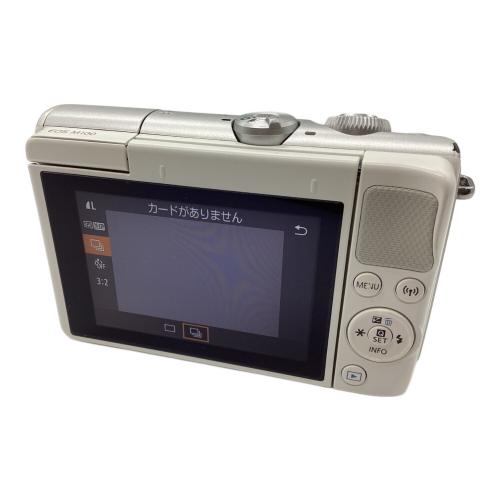 CANON (キヤノン) ダブルズームキット レンズ①EF-M15-45mm F3.5-6.3 IS STM レンズ②EF-M55-200mm F4.5-6.3 IS STM EOS M100 専用電池 621050008651