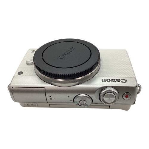 CANON (キヤノン) ダブルズームキット レンズ①EF-M15-45mm F3.5-6.3 IS STM レンズ②EF-M55-200mm F4.5-6.3 IS STM EOS M100 専用電池 621050008651