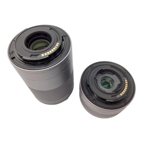 CANON (キヤノン) ダブルズームキット レンズ①EF-M15-45mm F3.5-6.3 IS STM レンズ②EF-M55-200mm F4.5-6.3 IS STM EOS M100 専用電池 621050008651