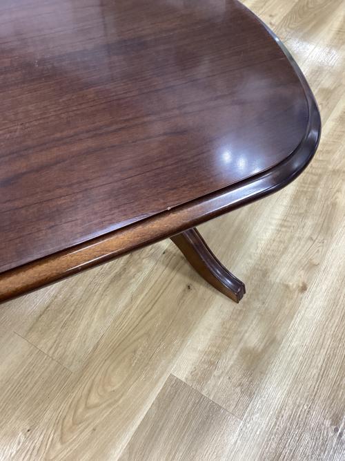 レトロ調ローテーブル ダークブラウン