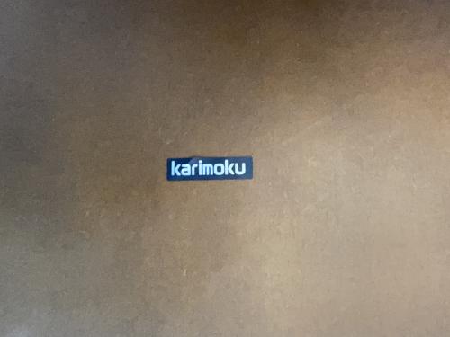 レトロ調ローテーブル ダークブラウン