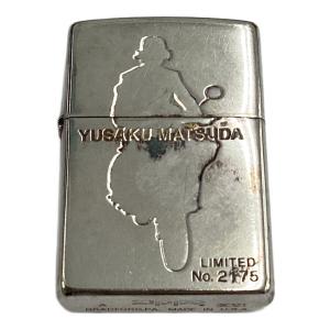 ZIPPO (ジッポ) オイルライター 2000年製 USA製 松田優作 No.2175 レザーカバー付