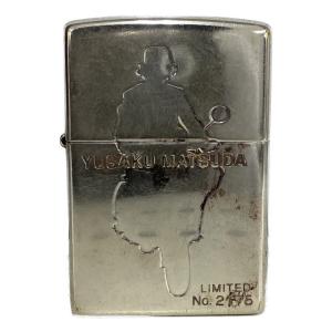 ZIPPO (ジッポ) オイルライター 2000年製 USA製 松田優作 No.2175 レザーカバー付