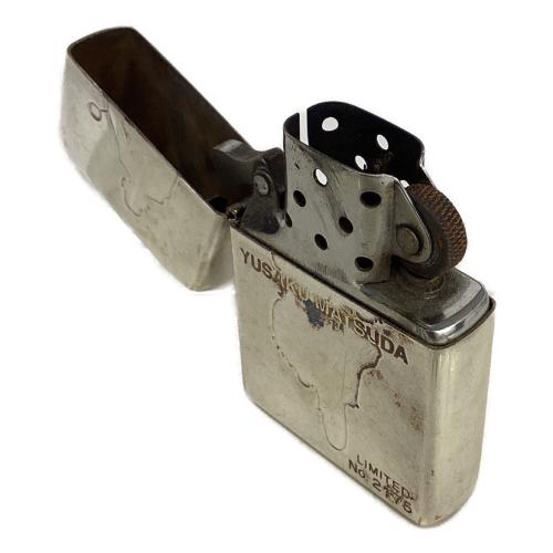ZIPPO (ジッポ) オイルライター 2000年製 USA製 松田優作 No.2175 レザーカバー付