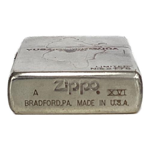 ZIPPO (ジッポ) オイルライター 2000年製 USA製 松田優作 No.2175 レザーカバー付
