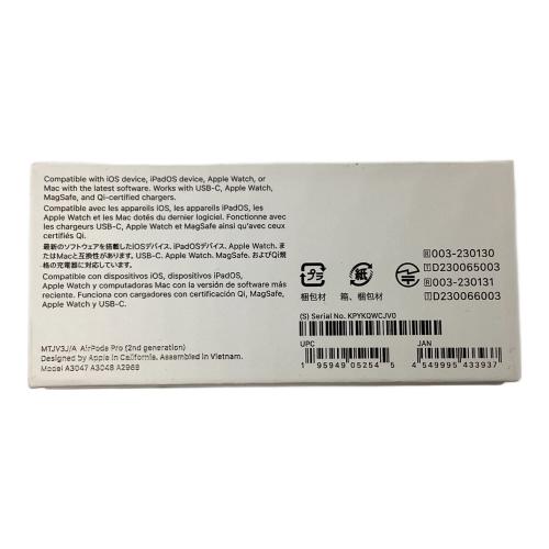 Apple (アップル) AirPods Pro(第2世代) MTJV3J/A USB-typeC 動作確認済み