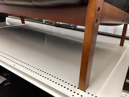 萩原 (ハギハラ) 2人掛けソファー ブラック×ナチュラル 2人掛け 2P-BK