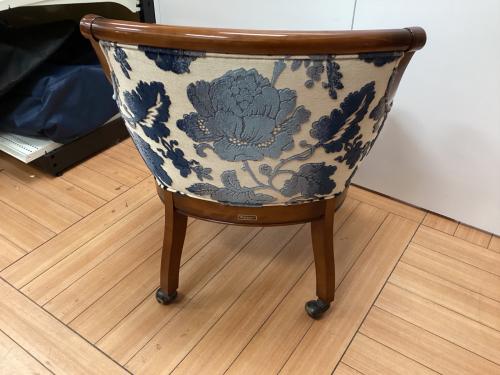 MARUNI (マルニ) ダイニングチェアー ホワイト×ブルー×ブラウン BRITANNIA