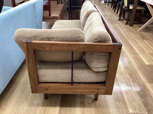 UNICO (ウニコ) ベンチソファ ブラウン×ナチュラル SWELLA