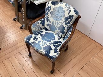 MARUNI (マルニ) ダイニングチェアー ホワイト×ブルー×ブラウン BRITANNIA