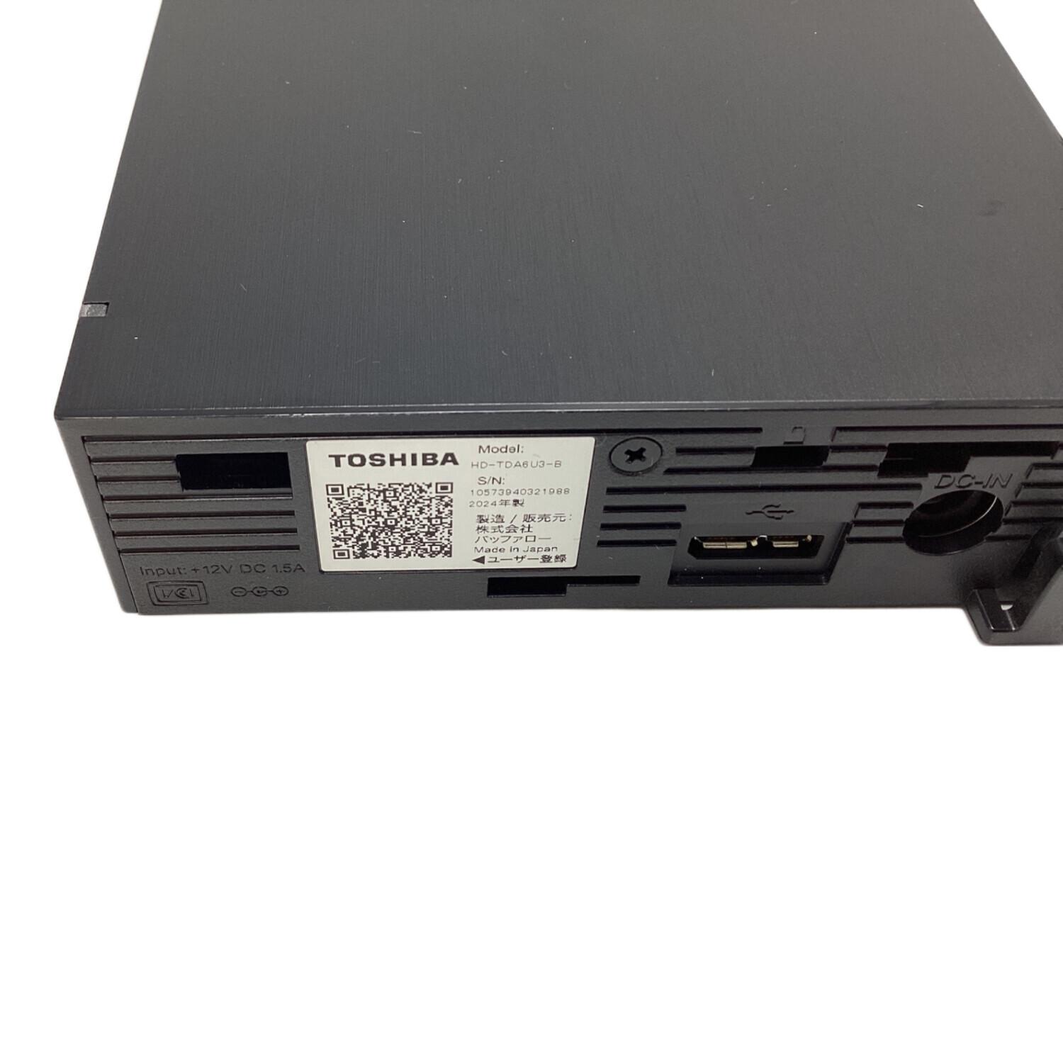 TOSHIBA (トウシバ) 外付けHDD HD-TDA6U3-B 2024年製｜トレファクONLINE