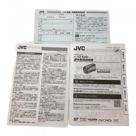 【ほぼ未使用】JVC Everio GZ-E290W ホワイト ビデオカメラ JVCケンウッド ビデオカメラ Everio GZ-F270-W