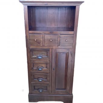 アンティーク調キャビネット ブラウン（木目調）