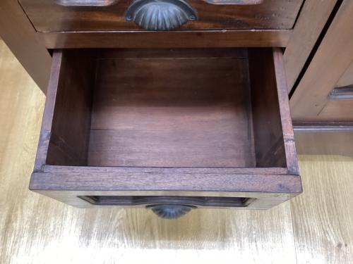 アンティーク調キャビネット ブラウン（木目調）