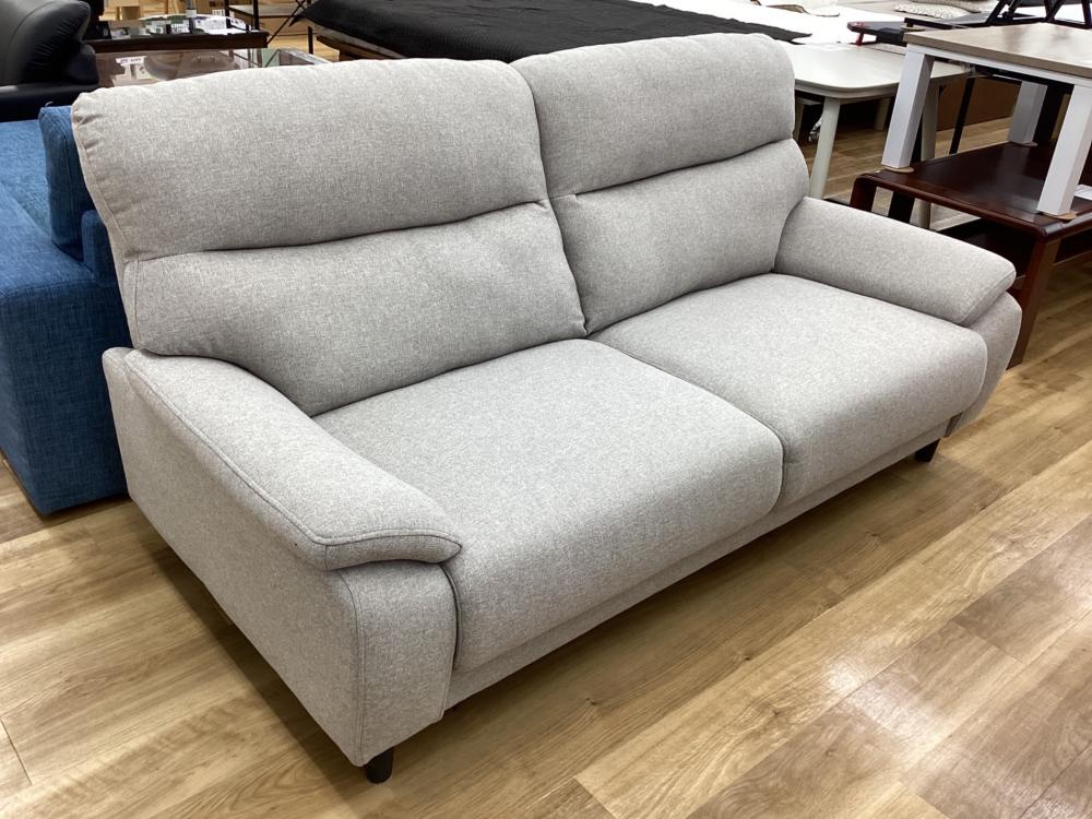 【ジャングルジャングル石川金沢店】  ソファー2人掛け ライトグレー W170×D62×H85 クリーニング済み ダイニングワークシリーズ ソファー 2人掛け ハイタイプ (ダイニング