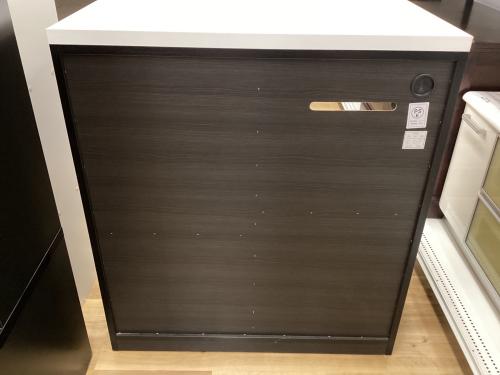 ニトリ キッチンカウンター ポスティア90 ホワイト×ダークブラウン