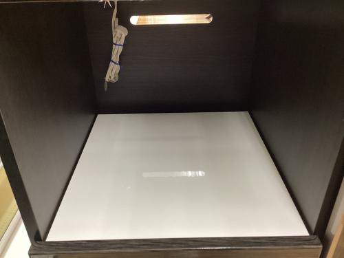 ニトリ キッチンカウンター ポスティア90 ホワイト×ダークブラウン