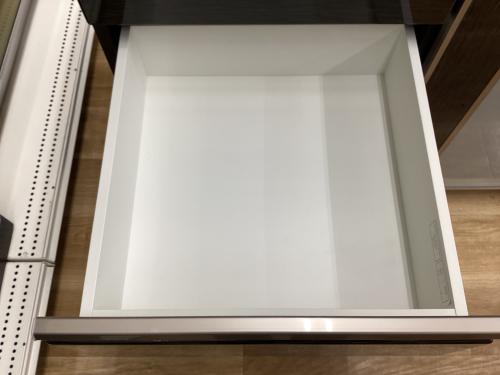 ニトリ キッチンカウンター ポスティア90 ホワイト×ダークブラウン