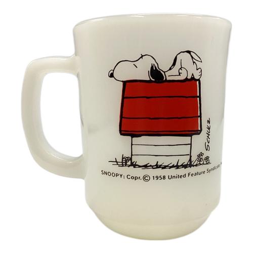 Fire King (ファイヤーキング) マグカップ スヌーピー モーニングアレルギー