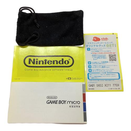 Nintendo (ニンテンドウ) GAMEBOY micro OXY-001 箱ダメージ有
