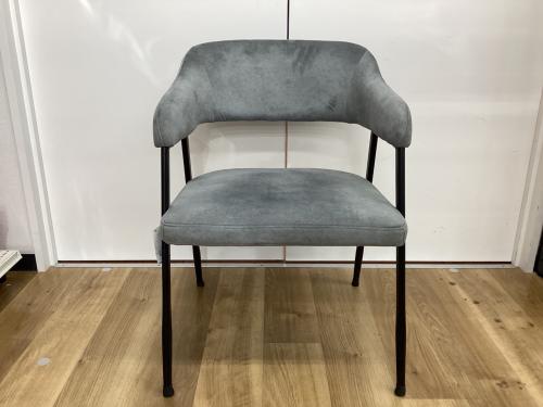 ダイニングチェアー グレー×ブラック