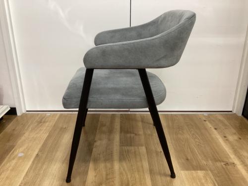 ダイニングチェアー グレー×ブラック