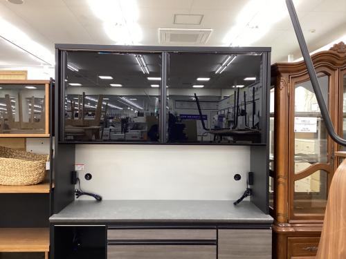 東京インテリア (トウキョウインテリア) キッチンボード ブラック×グレー マーガレット