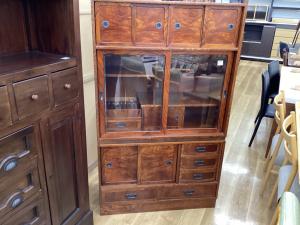 茶箪笥 固定具無し ブラウン