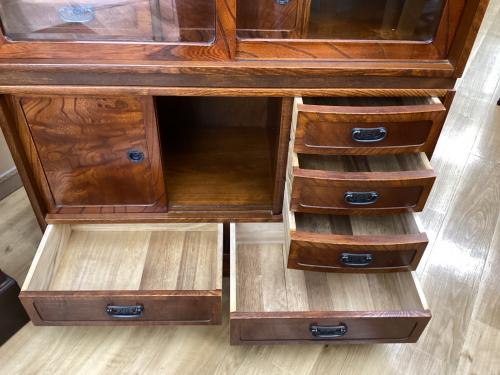 茶箪笥 固定具無し ブラウン