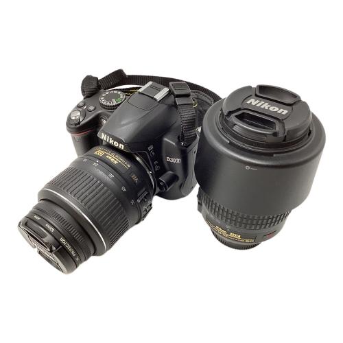 Nikon (ニコン) デジタル一眼レフカメラ D3000 ダブルズームキット ヤケ有・動作確認済み