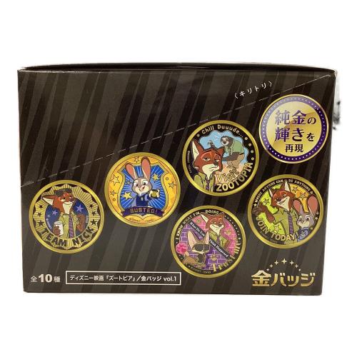 ズートピア 金バッジ ディズニーグッズ 10個入り
