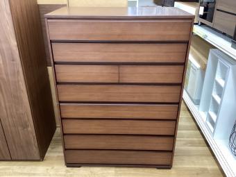 府中家具 (フチュウカグ) ハイチェスト ブラウン