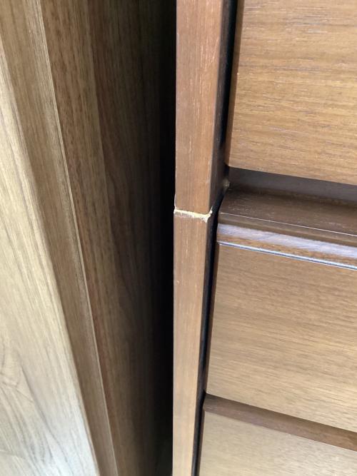 府中家具 (フチュウカグ) ハイチェスト ブラウン