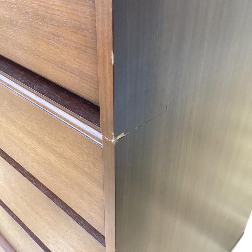 府中家具 (フチュウカグ) ハイチェスト ブラウン