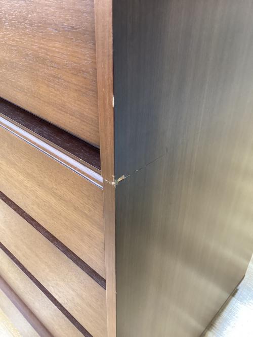 府中家具 (フチュウカグ) ハイチェスト ブラウン
