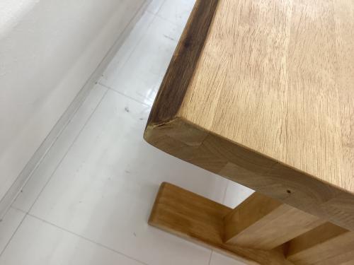 松田家具 (マツダカグ) ベンチダイニング3点セット 252 テーブル：1800㎜ ベンチ：1600㎜ ナチュラル×グレー 白王