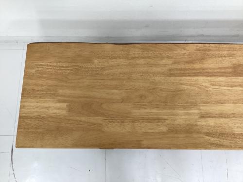 松田家具 (マツダカグ) ベンチダイニング3点セット 252 テーブル：1800㎜ ベンチ：1600㎜ ナチュラル×グレー 白王